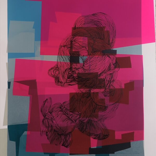 Jointures 3 2022 65x50 cm format Serigraphie sur Rives BFK 50x65cm